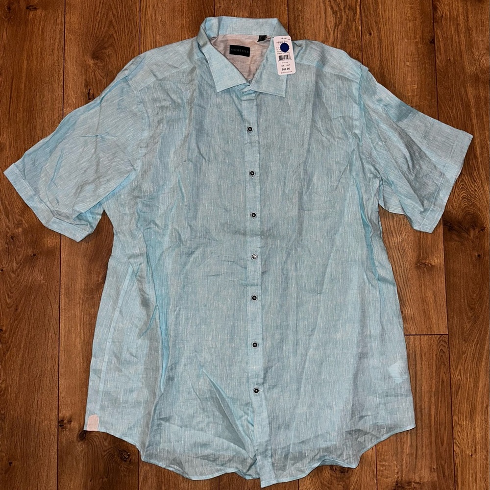 Rochester - 1XLT - casual button down short sleeve shirt. New with tag.